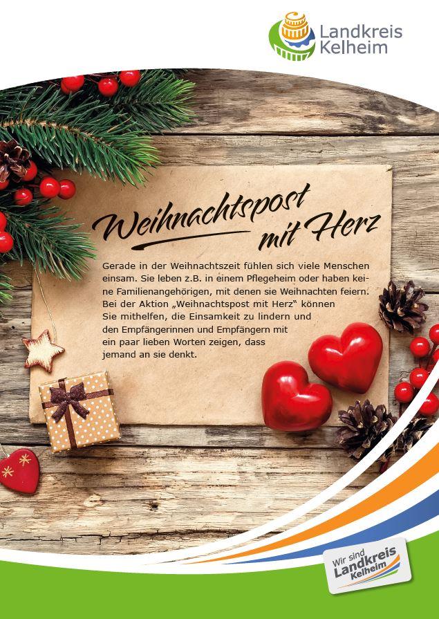 Machen Sie mit! Weihnachtspost mit Herz